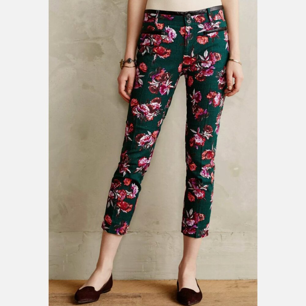 Anthropologie | Cartonnier Charlie Ankle Floral Pants (NWT)